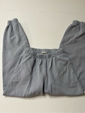 Brandy Melville Light Gray Elastic-Waist Jogger Pants